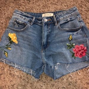 PACSUN embroidered denim shirts size 26
